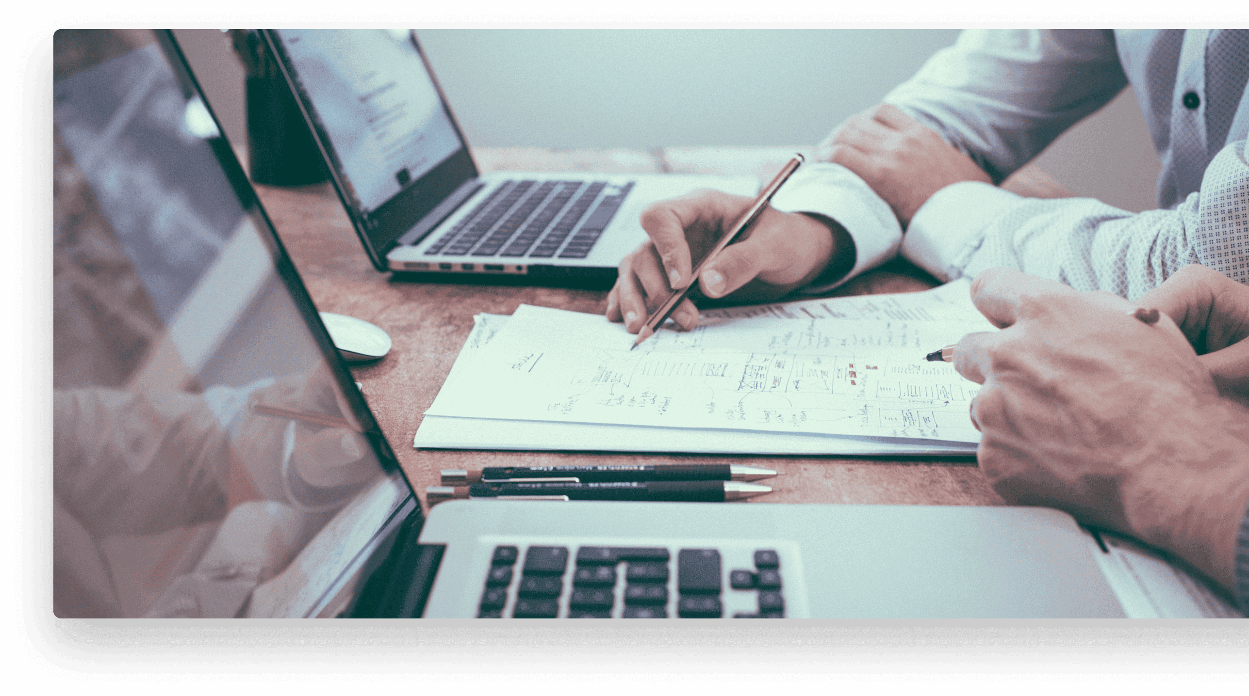 The case study stock image